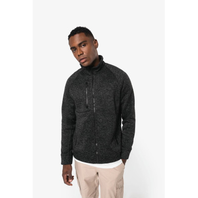 Men's full zip heather jacket